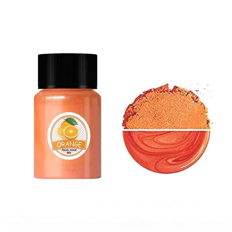 20ml Iridescent Gold & White Candle Mica Powder - DIY Glitter Pearlescent Pigment for Handmade Wax Creations