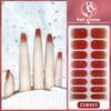 ZSM 3D Gel Nail Wraps, New Viral Elegant Style Waterproof Long Lasting Nail Stickers, No Top Coat Required