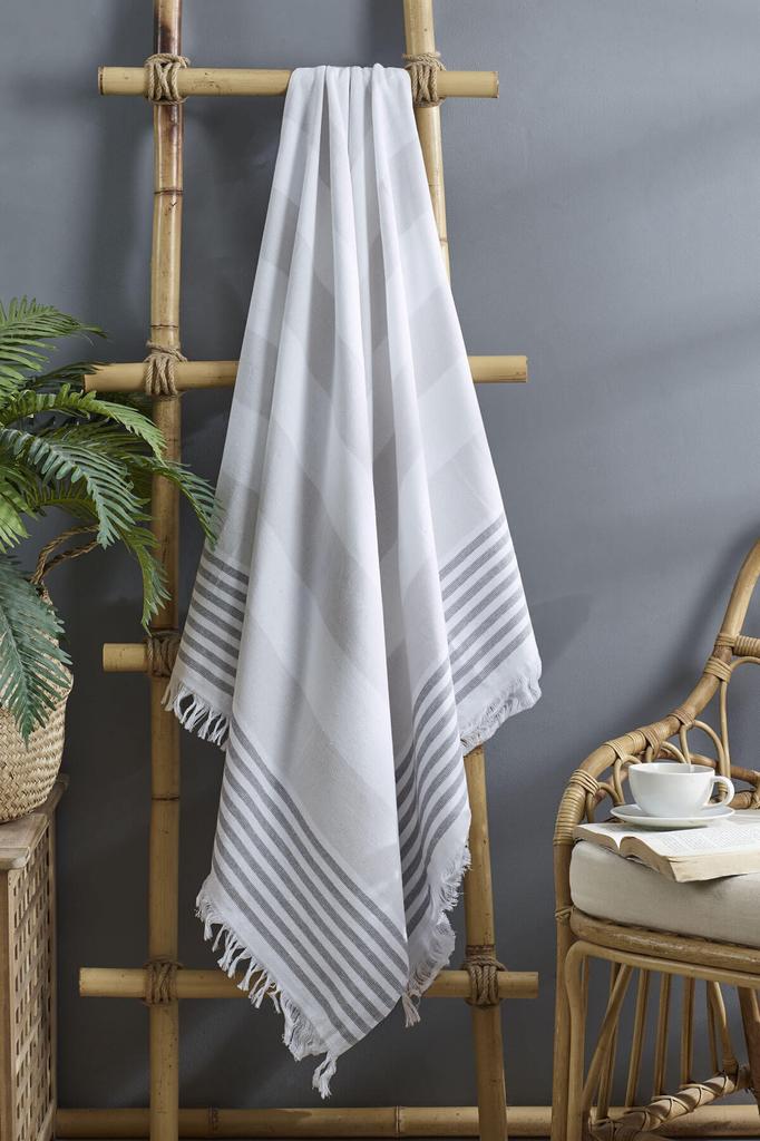 Serenity Büyük Boy Peştemal Havlu Deniz Plaj Banyo 90x170 cm %100 Pamuk