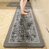 Kitchen Floor Mat Non-Slip Oil-Proof Waterproof Carpet Simplicity Solid Color Pattern Rug Long Size Home Decor Mats
