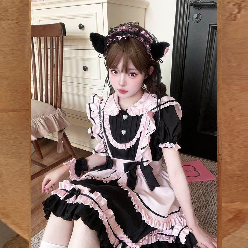 COS Maid Loita, милое женское платье, женский костюм Лолиты для косплея