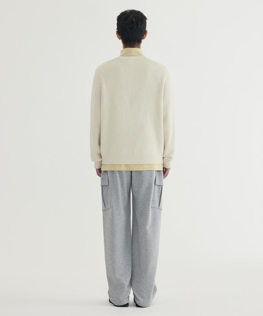 COVERNAT Hairy Raglan Knit Ivory