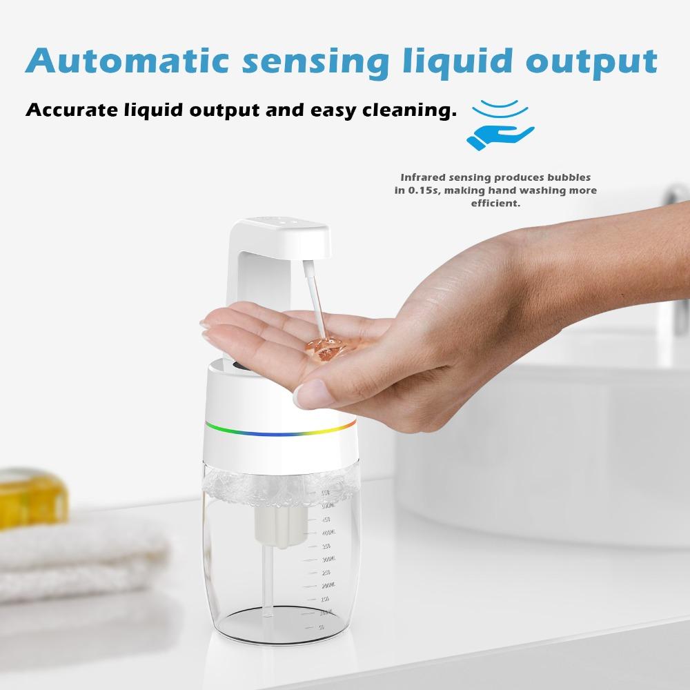 4-Gear Adjustable Foam Soap Dispenser Breathing Light Lotion Dispenser  Public Places