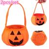 2шт Тыква Улыбка Сумка Ребенок Дети Конфеты Сумочка Хэллоуин Праздничная Вечеринка Декор