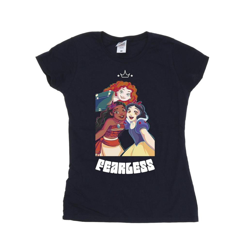 Disney Womens/Ladies Princess Fearless Cotton T-Shirt