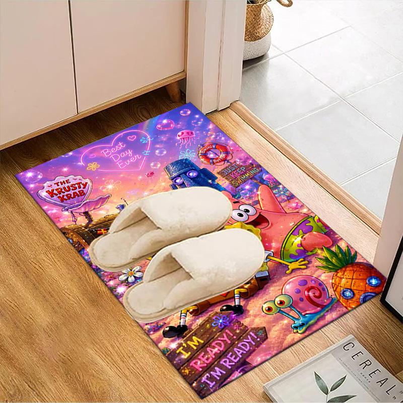 Sponge Underwater Adventure Floor Mat for Living Room, Game Rooms, Office, Bedroom, Office Floor Mat Playful Design, Christmas fan gifts