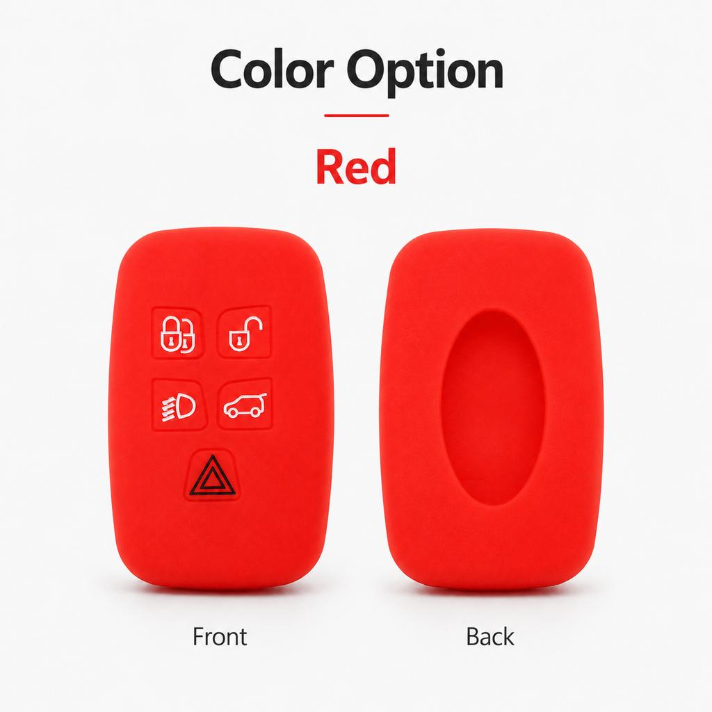 Silicone Car Key Cover for Land Rover Range Rover Discovery 5 Button Remote Case