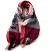 Jumaomao Women's Autumn Winter Plaid Shawl Scarf
