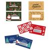 30Pcs Reusable Christmas Party Scratch Off Cards Handmade Gift Coupon Tickets for Birthday Wedding Christmas Celebration
