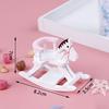 1:12 Белых Деревянных Качелей Модель Игрушки Кукольный Домик Миниатюрная Мебель Мини Деревянное Кресло-Качалка Садовая Сцена Декор Кукольного Домика Аксессуары
