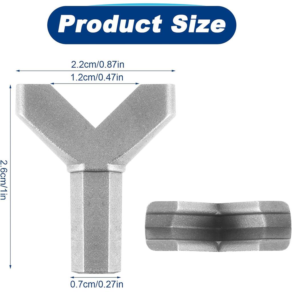 10Pcs Y Shape Cup Hook Installer and Remover Wing Nut Driver Bit Mug Hooks Spring Hook Tool Cup Hook Driver Frame Point