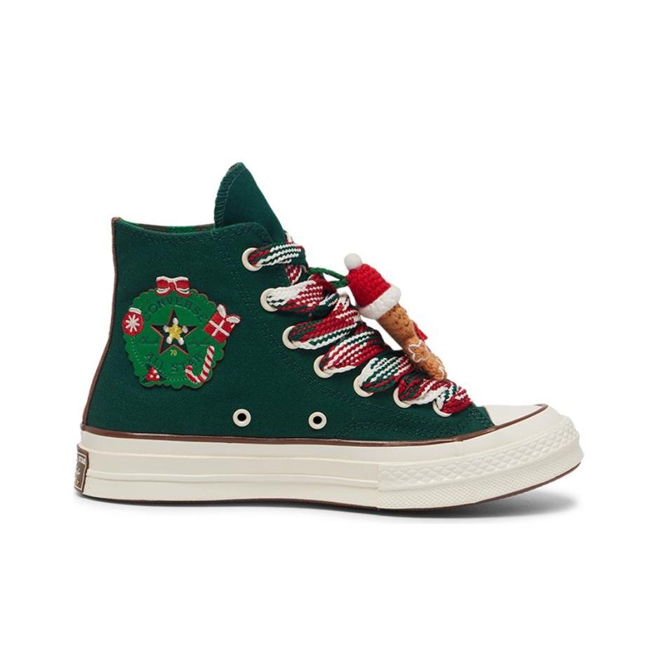 Converse Носки Chuck 70 High X-Mas Gingerbread & Knit - Midnight Clover мужские кроссовки Green Egret Bear-Nap A12455C