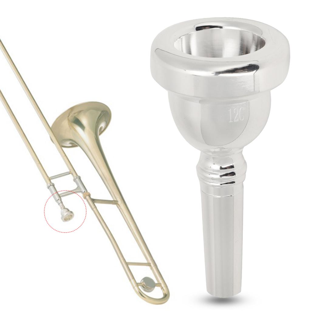 12C Alto Trombone Silver Plated Brass Mouthpiece Musical Instrument Accessories
