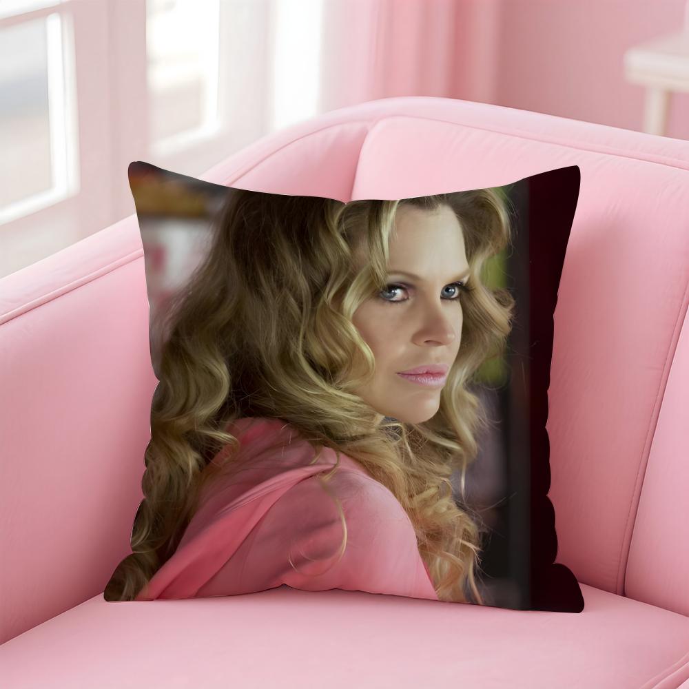 KKristin Bauer van Straten Cushion Cover Pillow Case Soft Friendly Fabric Concealed Zipper