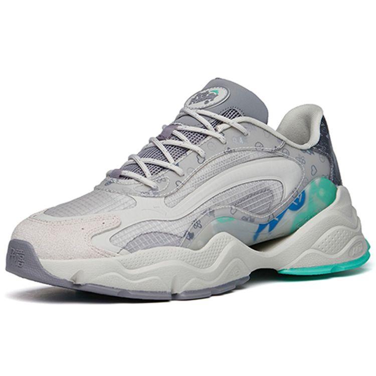 Anta Мистер. Дружелюбный X Millennium 4.0 Retro Trend Низкие спортивные повседневные туфли мужские кроссовки серые 112228890-7