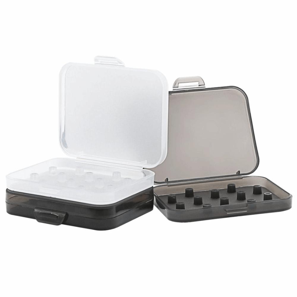 Shockproof Earphone Silicone Case Storage Box Thick Material Anti-lost Ear Tips Storage Box Dustproof Transparent