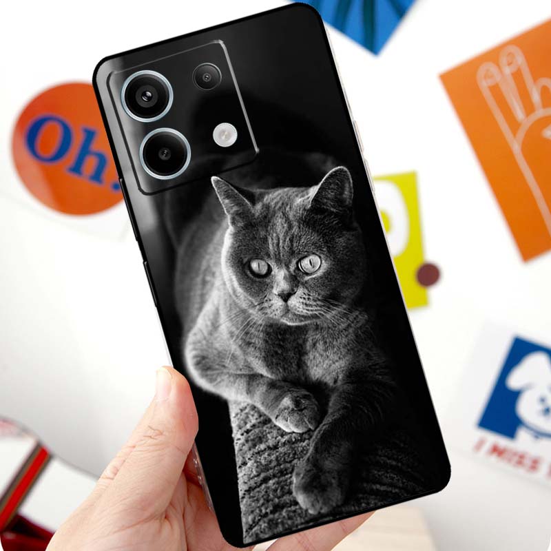 Серый Британский Короткошерстный Кот Чехол Для Xiaomi Redmi Note 14 Pro 10 11 12 13 15 Pro Plus Чехол Для Redmi 15 14C 12C 10C 13C