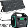 Power Station Power Generator 1000W(Peak 1500W) SWAREY S1000 725.76Wh Solar Generator Power Bank Charger With 200W Solar Panel