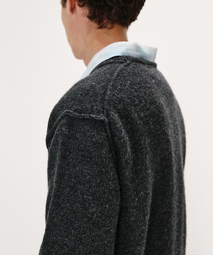 SHIRTER Shaggy Dog Reverse Seam Knit (Charcoal)