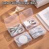 1Set 3/7/11/22 Grids Data Cable Storage Box Power Charging Cable Management Office Supplies