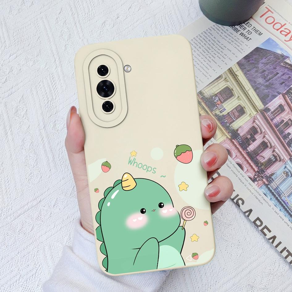 Для Huawei Nova 8i 6 7 9 10 11 Pro P30 P40 Lite Y61 чехол для телефона милый динозавр мягкий тонкий силиконовый чехол защитный чехол для камеры для Huawei бампер