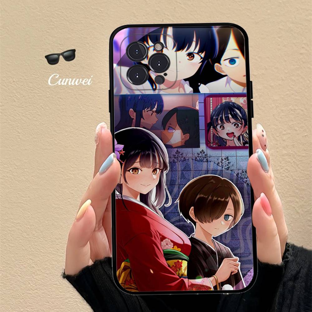 Популярное аниме «Опасности в моем сердце» Чехол для телефона Для iPhone 17 16 15 14 13 12 11 Pro Max Plus Mini Силиконовый Черный Чехол