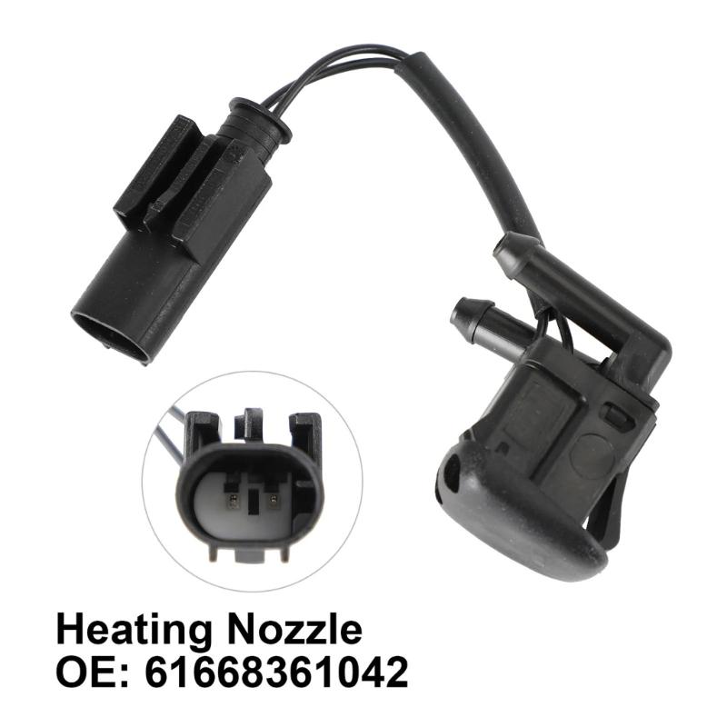 Windshield Washer Nozzle for E39 525i 528i 61668361042 A61668361042 Replacement Windscreen Wiper Nozzle Jet