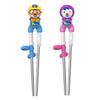 Edison 3D Stainless Steel Chopsticks Pororo + Patty, Mixed Colors, 1 Set