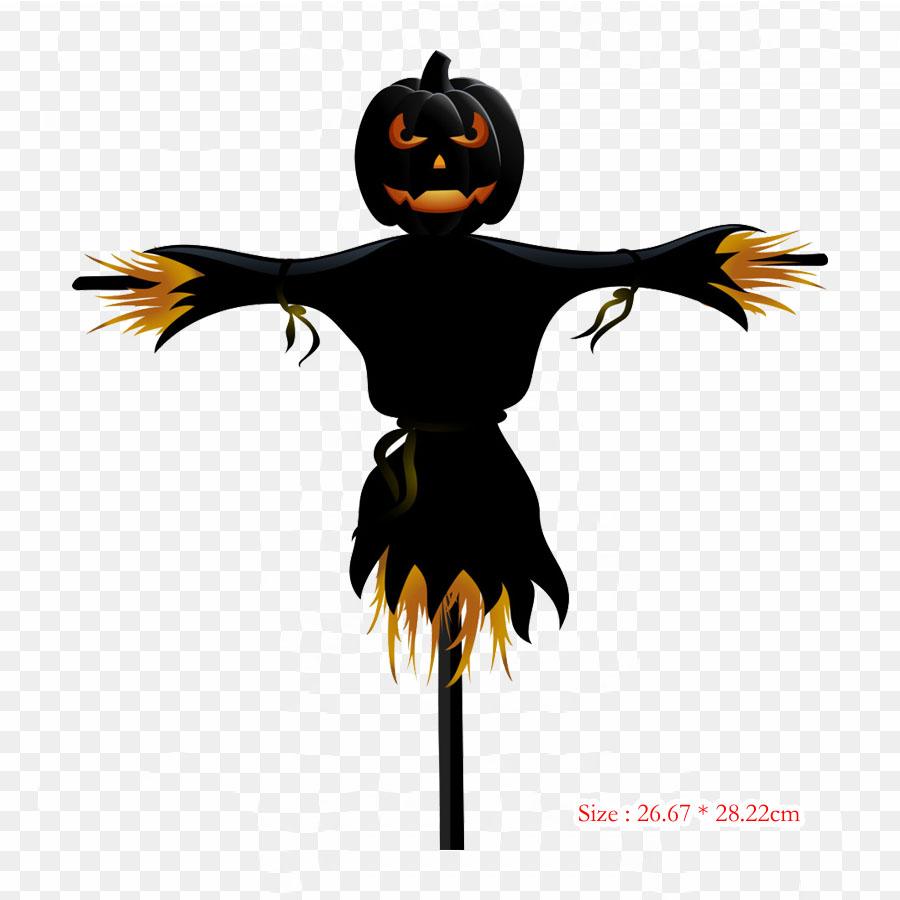 Halloween Sad Pumpkin Pumpkin Jack O' Lantern Iron On Heat Transfer Printing Vinyl Patches Sticker for Clothes DIY Appliques Washable Patches