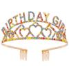 Rhinestone BIRTHDAY QUEEN GIRL Queen Princess Love Birthday Crown Party Supplies