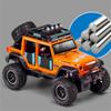 Новый 1:24 Jeep Wrangler Rubicon Модель пикапа из сплава, литая под давлением, игрушечная модель внедорожника, коллекция со звуком и светом, детский подарок