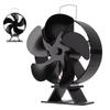 Heat Powered Stove Fan 5 Blades Wood Burning Fireplace Fan Circulate Warm High Temperature