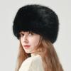 Осенне-зимняя пушистая шляпа-панама универсальная, теплая и защищающая от холода, толстая, для большого обхвата головы, для улучшения формы лица, маленькая плюшевая шляпа-ведро