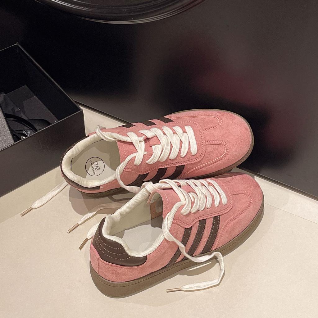 Ретро немецкие тренировочные туфли женские весна 2025 новые на плоской подошве дышащие туфли Форреста Гампа популярные универсальные повседневные спортивные туфли