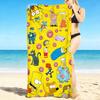 1Pc Simpsons Family Adventure Beach Towel, Quick Dry, Multi-Use for Beach Pool Gym Yoga Home Travel, Christmas, Halloween, Xmas Gift S880