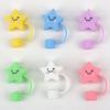 Reusable Drinking Dust Cap Silicone Straw Tips Cover Creative Silicone Straw Plug  Water Glass