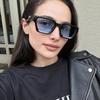 Квадратные винтажные солнцезащитные очки Мужские Женские Модные Панк Ретро Брендовые Дизайнерские Солнцезащитные очки Водительские Солнцезащитные очки Мужские UV400 Очки Тени