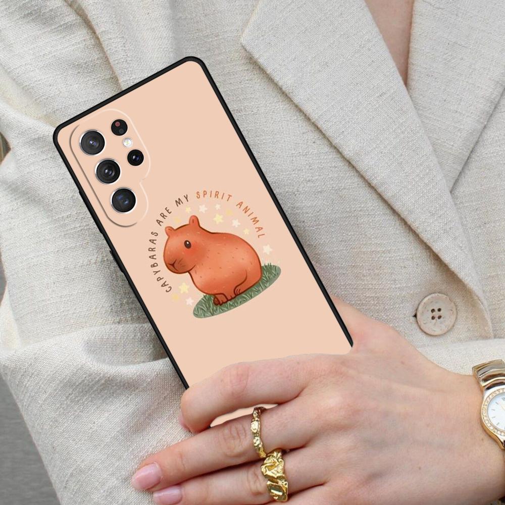 Милый чехол для телефона с капибарой для Samsung Galaxy S26 Ultra S25 S24 S23 S22 S21 S20 Note10
