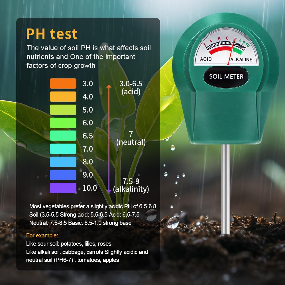 Soil Tester PH Meter Moisture Meter Soil Fertility Meter Plant Growth Environment Monitoring For Garden Farm House Plant