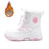 "Kids' Waterproof Velvet Lined Winter Snow Boots, Non-Slip, High Tube, Warm Outdoor Footwear"