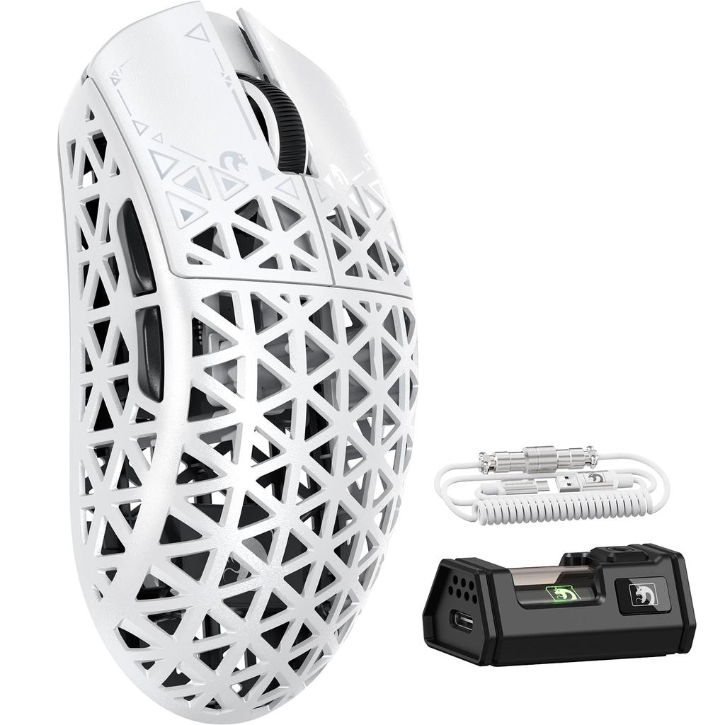 MAMBASNAKE M5Ultra 8K Carbon Fiber Gaming and with PAW3950MAX Nordic52840 8000Hz Polling Up To 42000 3 FPS Coiled Cable Included Direct Approval X