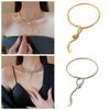Jewelry Accessories Exaggerated Snake Necklace Metal Iron Zinc Zinc Alloy Clavicle Chain Couple