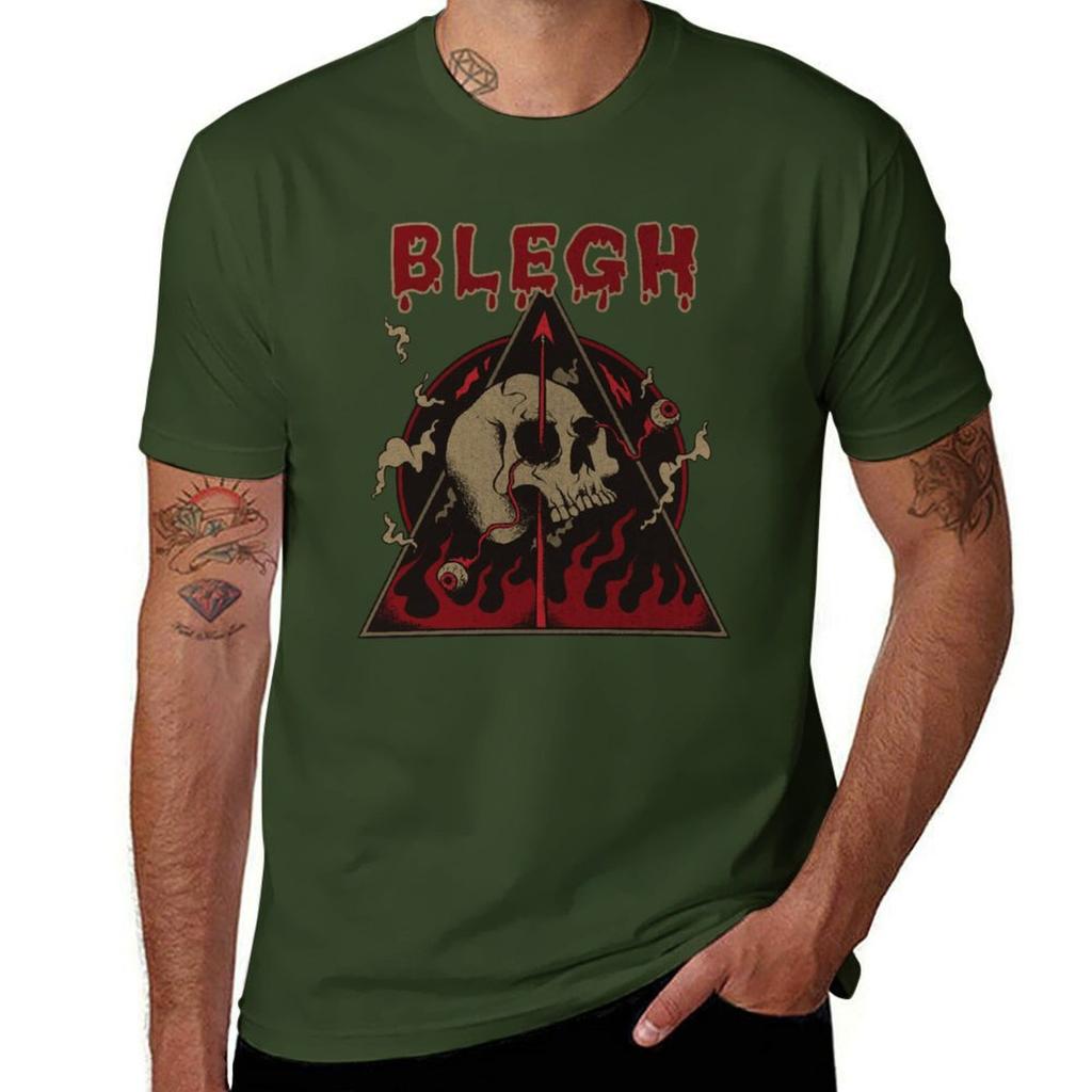 BLEGH Metalcore Deathcore Tshirt animal prinfor boys kawaii clothes mens graphic tshirts funny