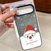 Подглядывающий Санта и Рождественский узор IMD Чехол для iPhone 17 16 15 14 Pro Max 13 Ударопрочная Твердая Крышка с Постоянным Дизайном