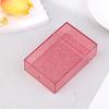 Прозрачный блестящий небольшой ящик для хранения Kpop Photo Mini Card Holder Flip Lid Photo Case Small Candle Candle Organizer