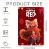 1 шт. Металлический настенный декор Pixar's Turning Red - 20,32x30,48 см Яркий праздничный декор с красной пандой и персонажем, прочный железный I