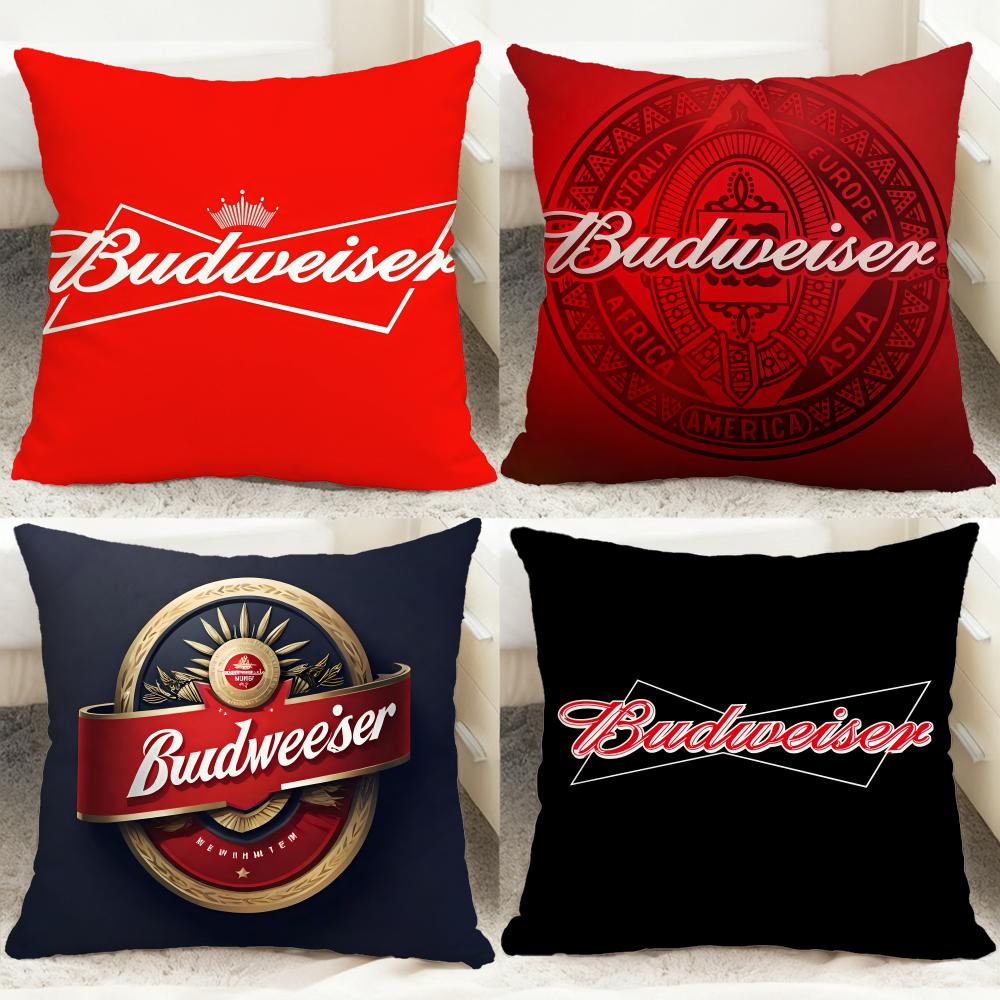 Trendy BBudweisered Cushion Cover Comfortable Reversible Pillow Cover Ideal for Car Sofa Bedroom Beyond
