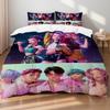 Зои Охотники на демонов K-pop Девушки Парни Группа Принт Бессердечное Пододеяльник Мульти Размер Спальня Общежитие Праздничное Постельное Белье Декорация