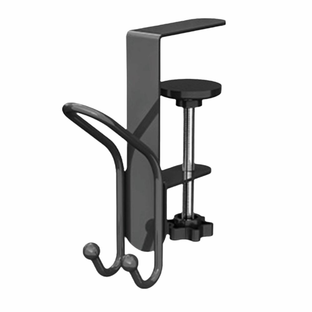 No Drill Backpack Hook Rotatable Table Edge Hook Multi Functional Desk Hook Dormitory