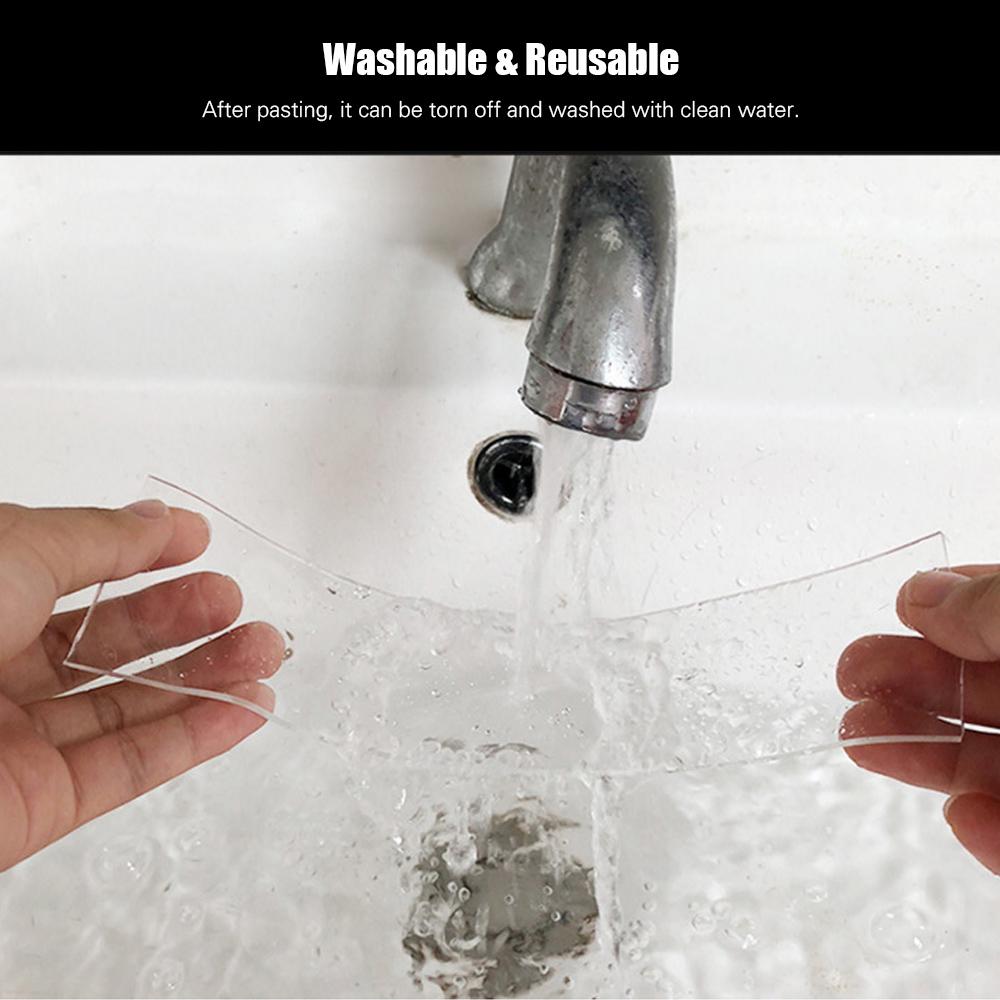 Рулон нано-ленты Двусторонняя клейкая лента 30мм*3м*2мм Бесследная Моющаяся Нано-лента Липкий Гель Захват Многоразовый Нано-гель